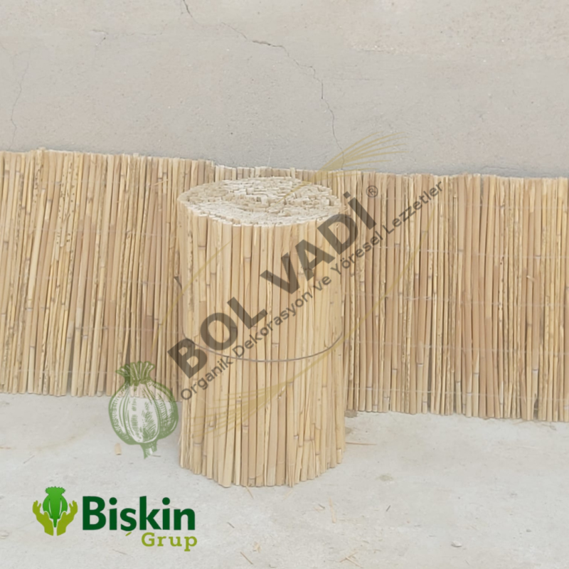 Doğal 20CM Yükseklik Bambu Kamış Hasır Çit Dekoratif Bahçe Balkon ve Duvar Çiti Reed Fence