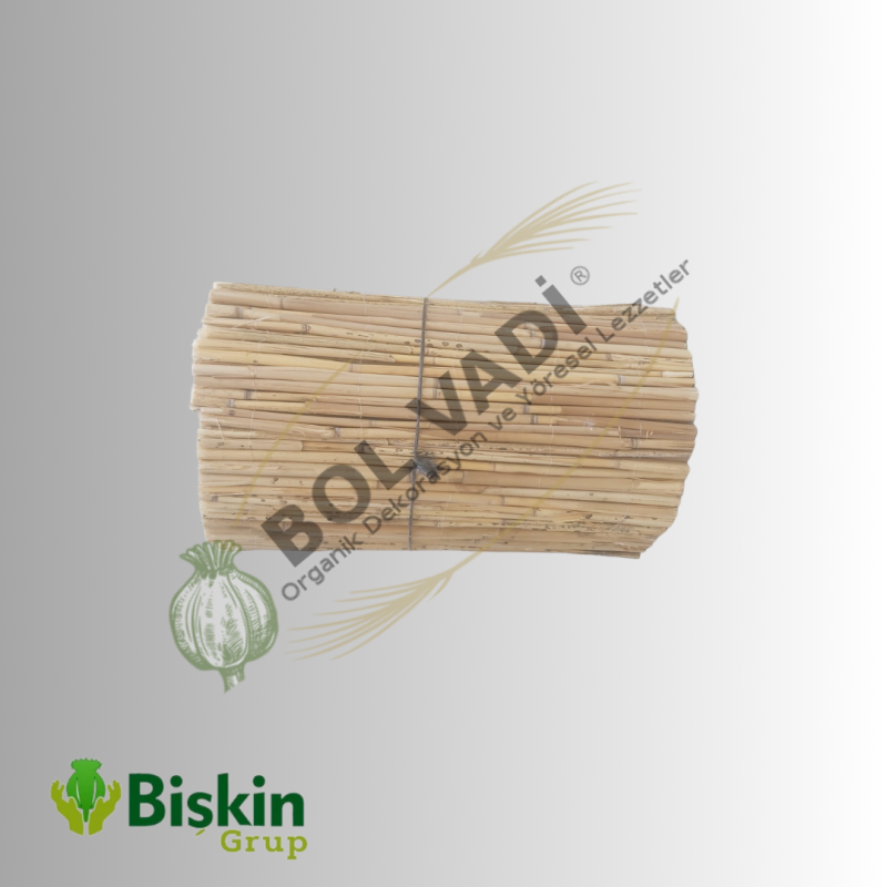 Doğal 25CM Yükseklik Bambu Kamış Hasır Çit Dekoratif Bahçe Balkon ve Duvar Çiti Reed Fence