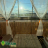 Doğal 40CM Yükseklik Bambu Kamış Hasır Çit Dekoratif Bahçe Balkon ve Duvar Çiti Reed Fence
