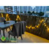 Doğal 70CM Yükseklik Bambu Kamış Hasır Çit Dekoratif Bahçe Balkon ve Duvar Çiti Reed Fence