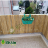 Doğal 90CM Yükseklik Bambu Kamış Hasır Çit Dekoratif Bahçe Balkon ve Duvar Çiti Reed Fence