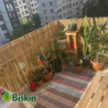 Doğal 100CM Yükseklik Bambu Kamış Hasır Çit Dekoratif Bahçe Balkon ve Duvar Çiti Reed Fence