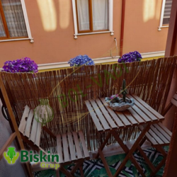 Doğal 110CM Yükseklik Bambu Kamış Hasır Çit Dekoratif Bahçe Balkon ve Duvar Çiti Reed Fence