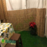 Doğal 115CM Yükseklik Bambu Kamış Hasır Çit Dekoratif Bahçe Balkon ve Duvar Çiti Reed Fence