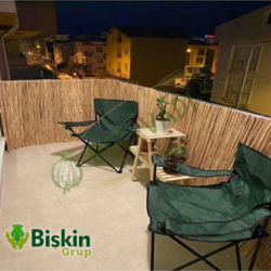 Doğal 115CM Yükseklik Bambu Kamış Hasır Çit Dekoratif Bahçe Balkon ve Duvar Çiti Reed Fence