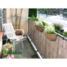 Doğal 120CM Yükseklik Bambu Kamış Hasır Çit Dekoratif Bahçe Balkon ve Duvar Çiti Reed Fence