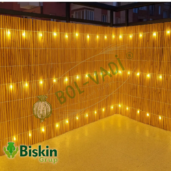 Doğal 130CM Yükseklik Bambu Kamış Hasır Çit Dekoratif Bahçe Balkon ve Duvar Çiti Reed Fence
