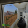 Doğal 135CM Yükseklik Bambu Kamış Hasır Çit Dekoratif Bahçe Balkon ve Duvar Çiti Reed Fence