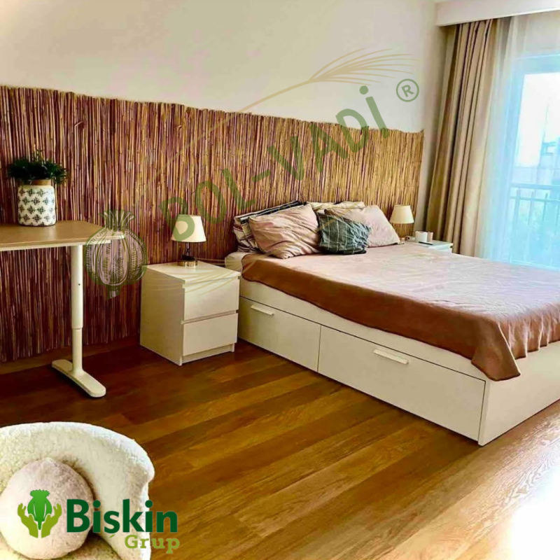 Doğal 150CM Yükseklik Bambu Kamış Hasır Çit Dekoratif Bahçe Balkon ve Duvar Çiti Reed Fence