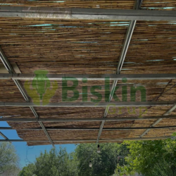 Doğal 150CM Yükseklik Bambu Kamış Hasır Çit Dekoratif Bahçe Balkon ve Duvar Çiti Reed Fence