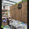 Doğal 160CM Yükseklik Bambu Kamış Hasır Çit Dekoratif Bahçe Balkon ve Duvar Çiti Reed Fence