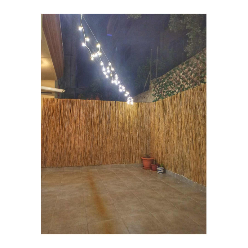 Doğal 200CM Yükseklik Bambu Kamış Hasır Çit Dekoratif Bahçe Balkon ve Duvar Çiti Reed Fence