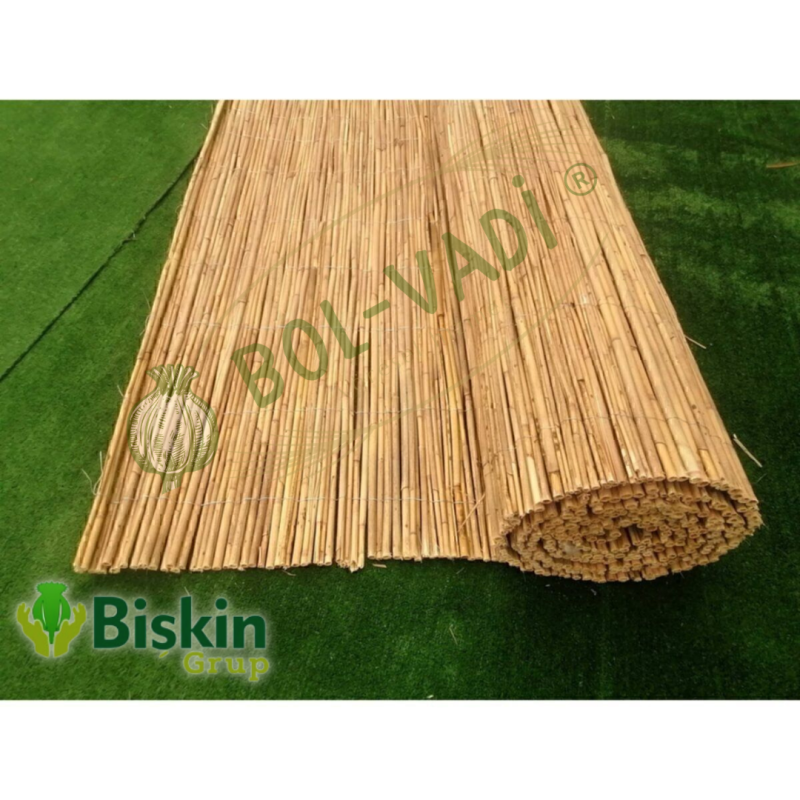 Doğal 215CM Yükseklik Bambu Kamış Hasır Çit Dekoratif Bahçe Balkon ve Duvar Çiti Reed Fence