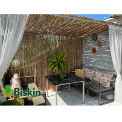 Doğal 220CM Yükseklik Bambu Kamış Hasır Çit Dekoratif Bahçe Balkon ve Duvar Çiti Reed Fence