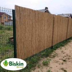 Doğal 300CM Yükseklik Bambu Kamış Hasır Çit Dekoratif Bahçe Balkon ve Duvar Çiti Reed Fence