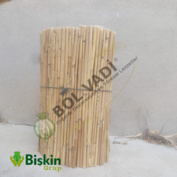 Doğal 25CM Yükseklik Bambu Kamış Hasır Çit Dekoratif Bahçe Balkon ve Duvar Çiti Reed Fence