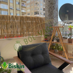 Doğal 70CM Yükseklik Bambu Kamış Hasır Çit Dekoratif Bahçe Balkon ve Duvar Çiti Reed Fence