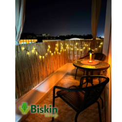 Doğal 75CM Yükseklik Bambu Kamış Hasır Çit Dekoratif Bahçe Balkon ve Duvar Çiti Reed Fence