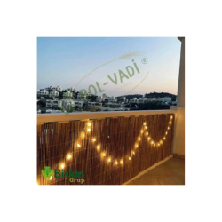 Doğal 90CM Yükseklik Bambu Kamış Hasır Çit Dekoratif Bahçe Balkon ve Duvar Çiti Reed Fence