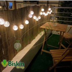 Doğal 115CM Yükseklik Bambu Kamış Hasır Çit Dekoratif Bahçe Balkon ve Duvar Çiti Reed Fence