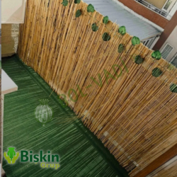 Doğal 130CM Yükseklik Bambu Kamış Hasır Çit Dekoratif Bahçe Balkon ve Duvar Çiti Reed Fence