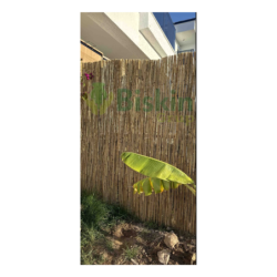 Doğal 185CM Yükseklik Bambu Kamış Hasır Çit Dekoratif Bahçe Balkon ve Duvar Çiti Reed Fence