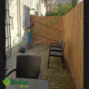 Doğal 210CM Yükseklik Bambu Kamış Hasır Çit Dekoratif Bahçe Balkon ve Duvar Çiti Reed Fence