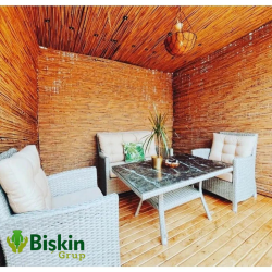 Doğal 300CM Yükseklik Bambu Kamış Hasır Çit Dekoratif Bahçe Balkon ve Duvar Çiti Reed Fence